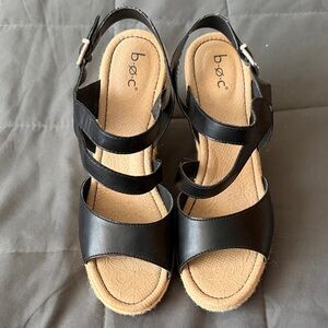 🖤 b.o.c. - EVANGELINE Black Strappy Platform Sandals 🖤